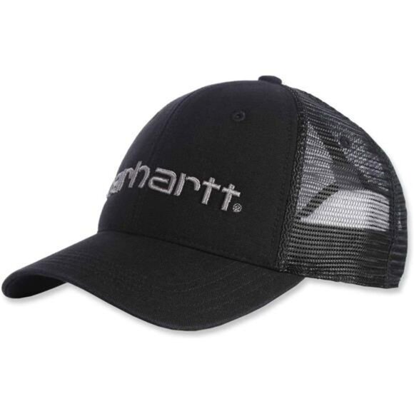 Mens mesh trucker hat adjustable ball cap breathable moisture wicking canvas - Picture 1 of 4
